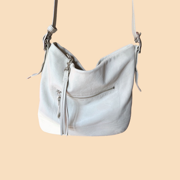 Coach Handbags - Vintage Coach Cream Leather Legacy Hobo Bag